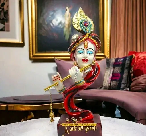 Krishna face statue